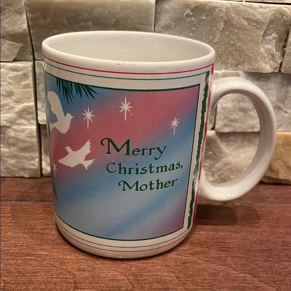 Christmas Mug with Merry Christmas Mother Design